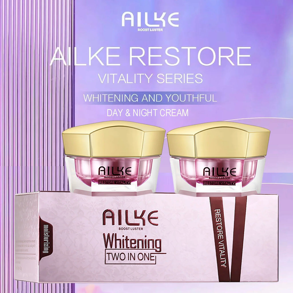 AILKE Crème Visage Éclaircissante – Hydratant à l'Acide Hyaluronique