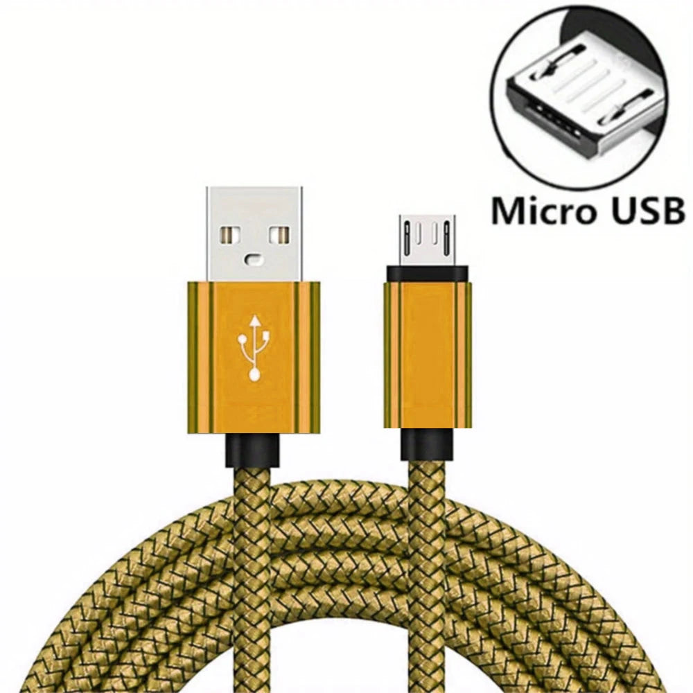 Câble Micro USB de charge rapide – Tressé en nylon 2A