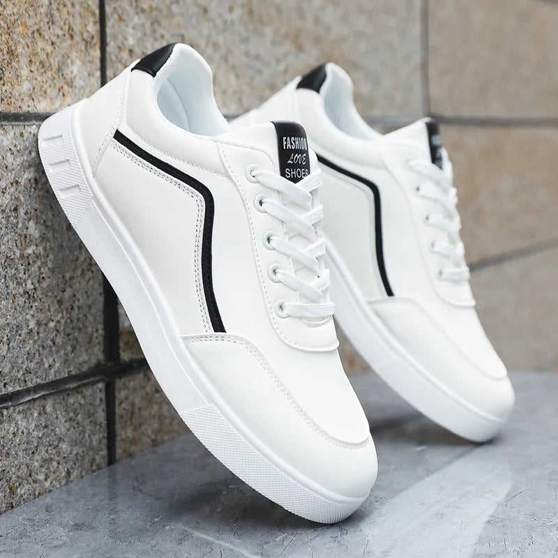 Chaussures de skate décontractées pour homme, baskets blanches, sneakers de loisir pour l'extérieur, chaussures de marche respirantes, chaussures plates Chaussure Homme 39-48