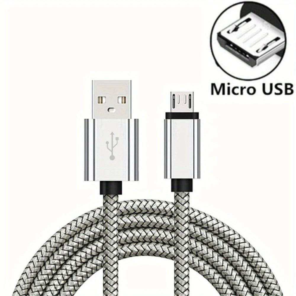 Câble Micro USB de charge rapide – Tressé en nylon 2A