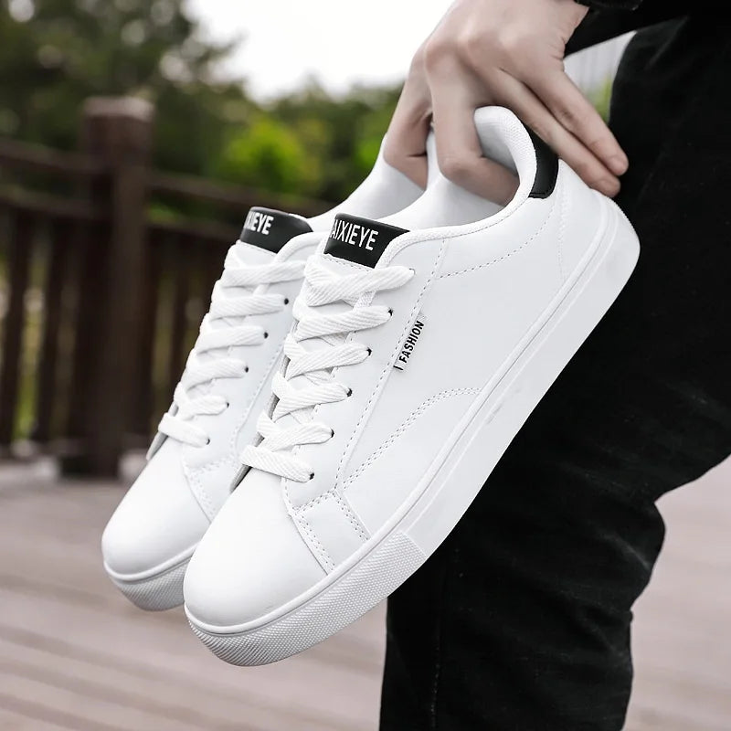 Chaussures de skate décontractées pour homme, baskets blanches, sneakers de loisir pour l'extérieur, chaussures de marche respirantes, chaussures plates Chaussure Homme 39-48