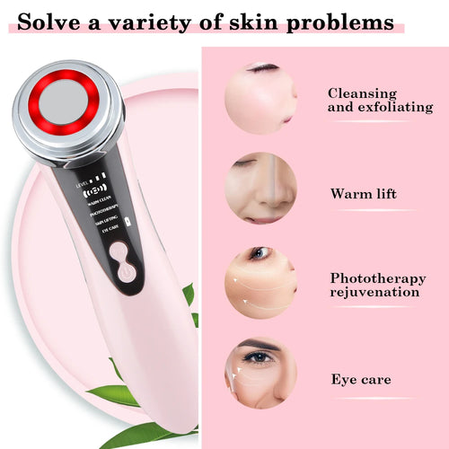 EMS Facial Massager – LED Light Therapy & Skin Tightening Beauty Device