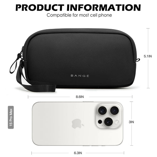 BANGE Travel Electronics Organizer Bag – Cable, Power Bank & Hard Drive Storage Pouch