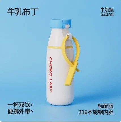 Bouteille Thermos Grande Capacité – Tasse Portable avec Paille