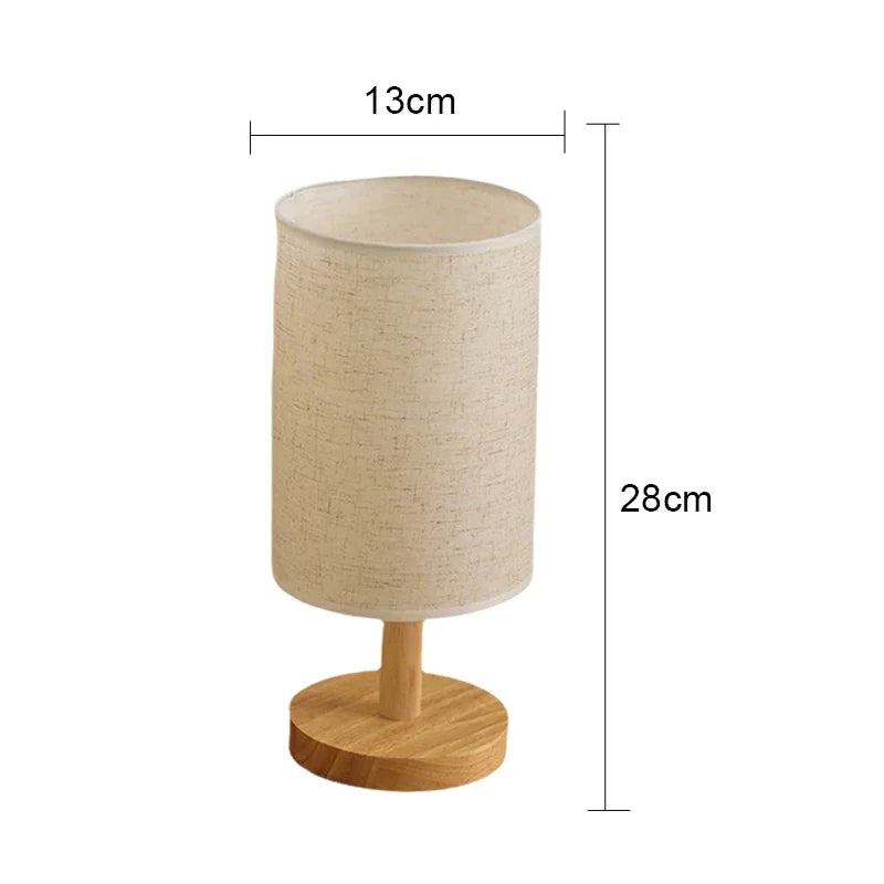 Lampe de table LED à intensité variable – Lampe de chevet avec abat-jour en tissu