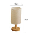 Lampe de table LED à intensité variable – Lampe de chevet avec abat-jour en tissu