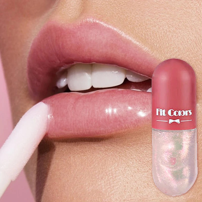 Mini-huile à lèvres capsule – Gloss repulpant et changeur de couleur