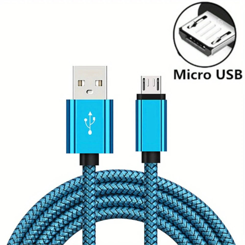 Câble Micro USB de charge rapide – Tressé en nylon 2A