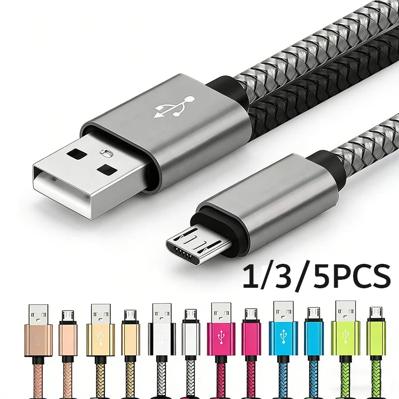 Câble Micro USB de charge rapide – Tressé en nylon 2A