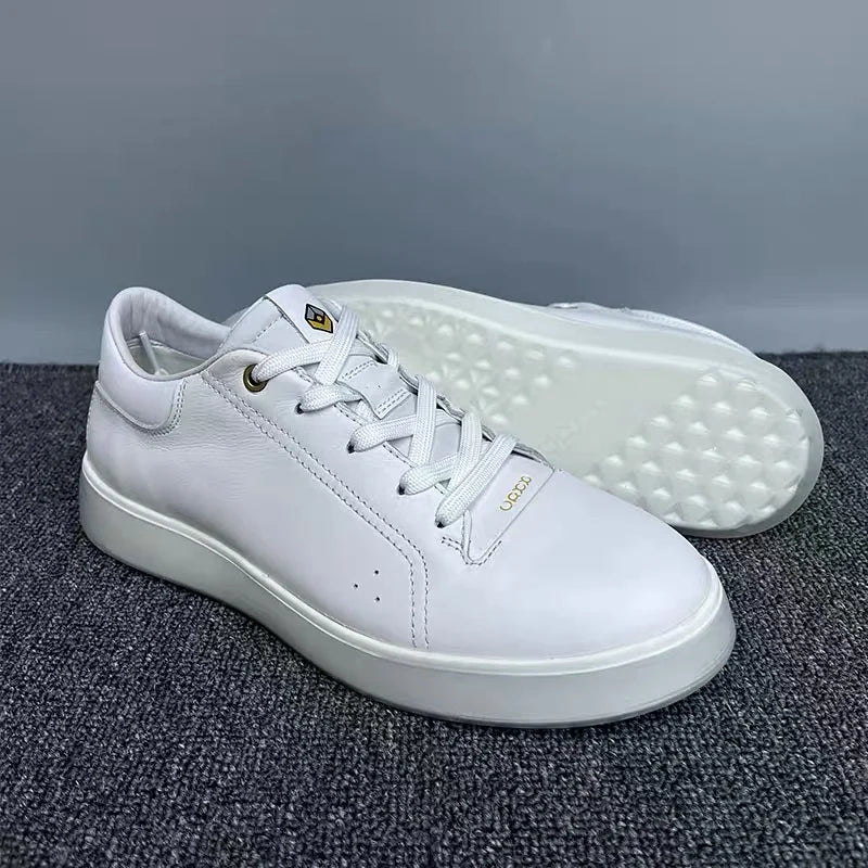Men's Premium Leather Sneakers – Comfortable Outdoor Walking Shoes