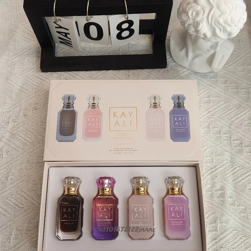 Luxury Perfume Gift Set – 4 Scents × 10ml (Floral, Musk, Vanilla & Fruity) - Astrashop