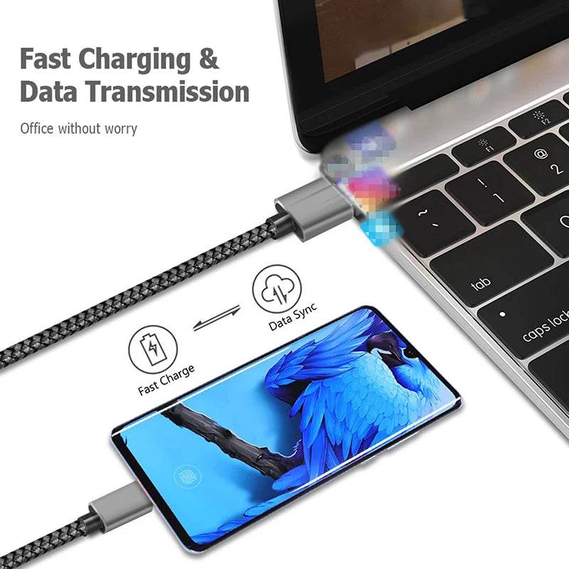 Câble Micro USB de charge rapide – Tressé en nylon 2A