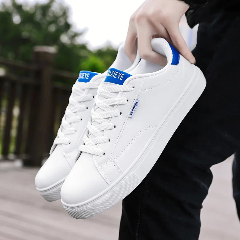Chaussures de skate décontractées pour homme, baskets blanches, sneakers de loisir pour l'extérieur, chaussures de marche respirantes, chaussures plates Chaussure Homme 39-48