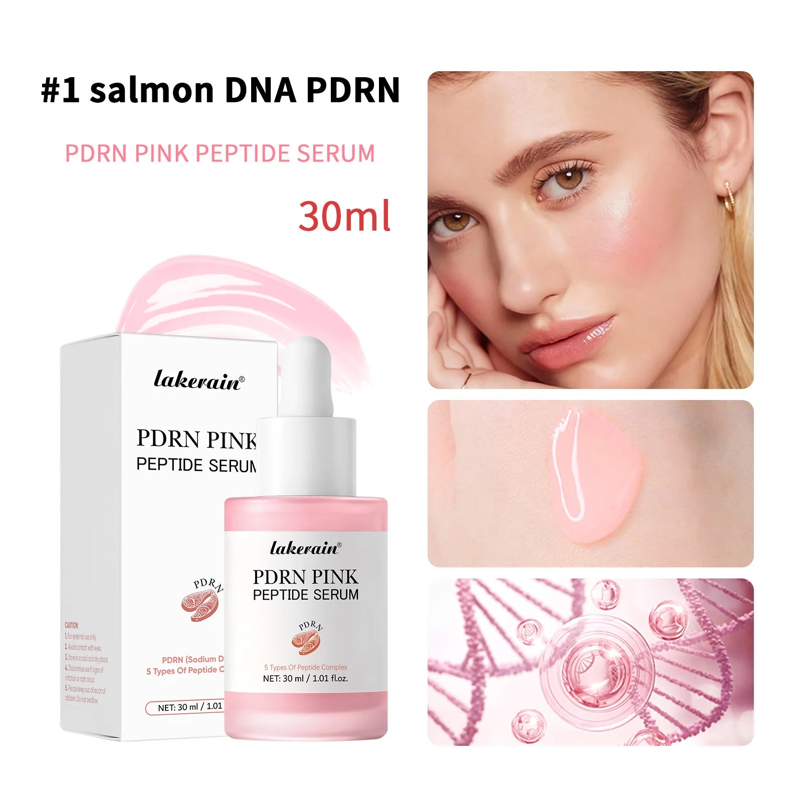 Salmon DNA PDRN Pink Glow Serum – Hydrating & Firming Korean Skincare