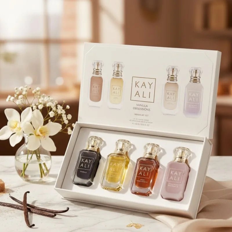 Luxury Perfume Gift Set | 4 Scents 10ml Floral Musk Vanilla Fruity