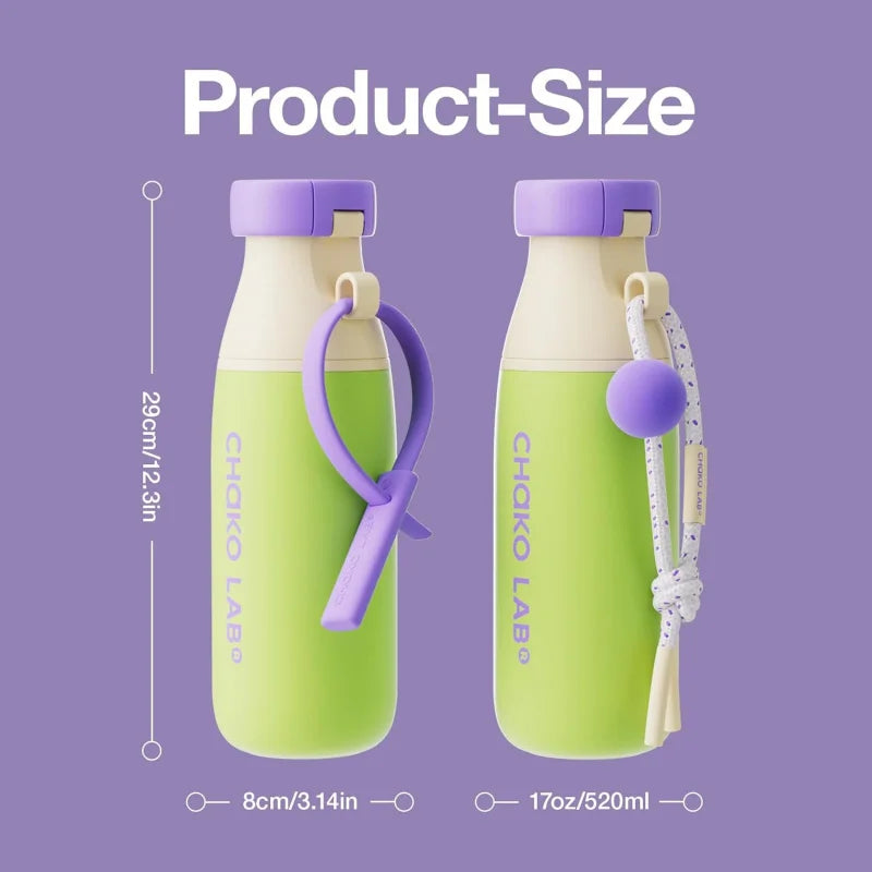 Bouteille Thermos Grande Capacité – Tasse Portable avec Paille