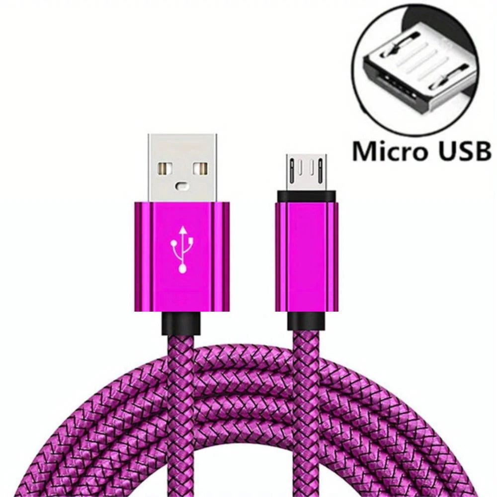 Câble Micro USB de charge rapide – Tressé en nylon 2A