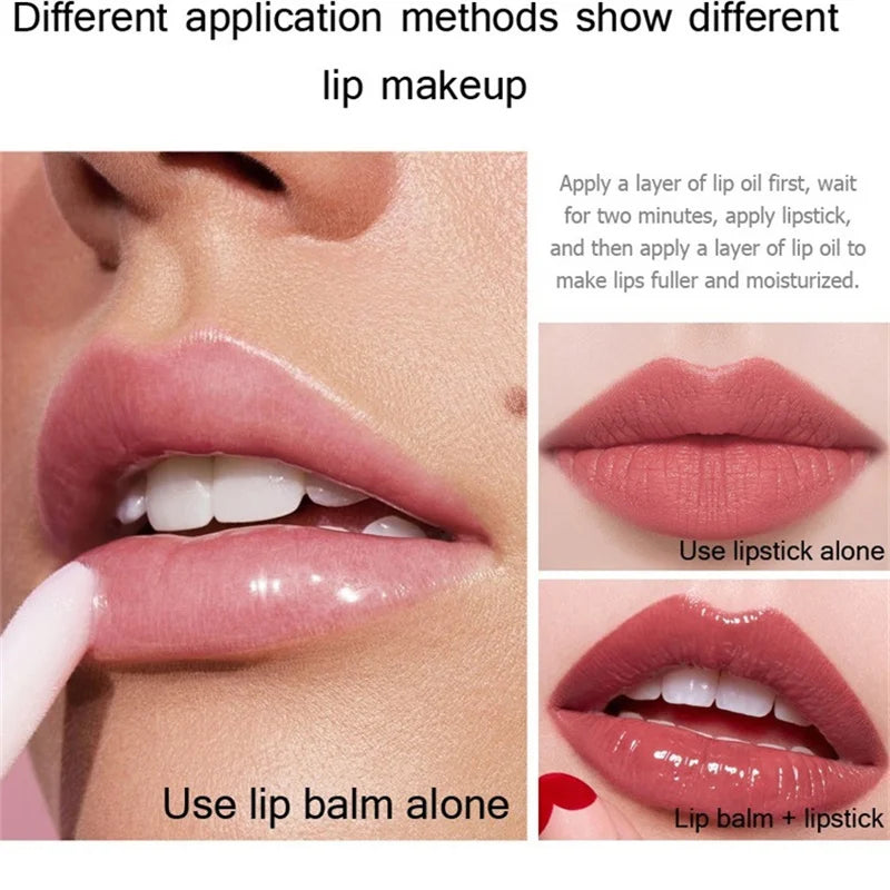 Mini-huile à lèvres capsule – Gloss repulpant et changeur de couleur