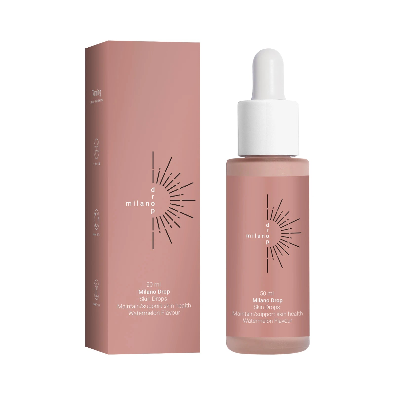 Self Tanning Drops – Natural Bronzer & Melanin Booster for Face & Body (2 PCS)