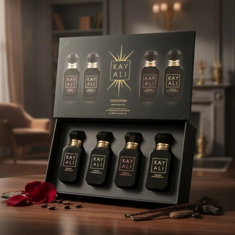 Luxury Perfume Gift Set – 4 Scents × 10ml (Floral, Musk, Vanilla & Fruity) - Astrashop
